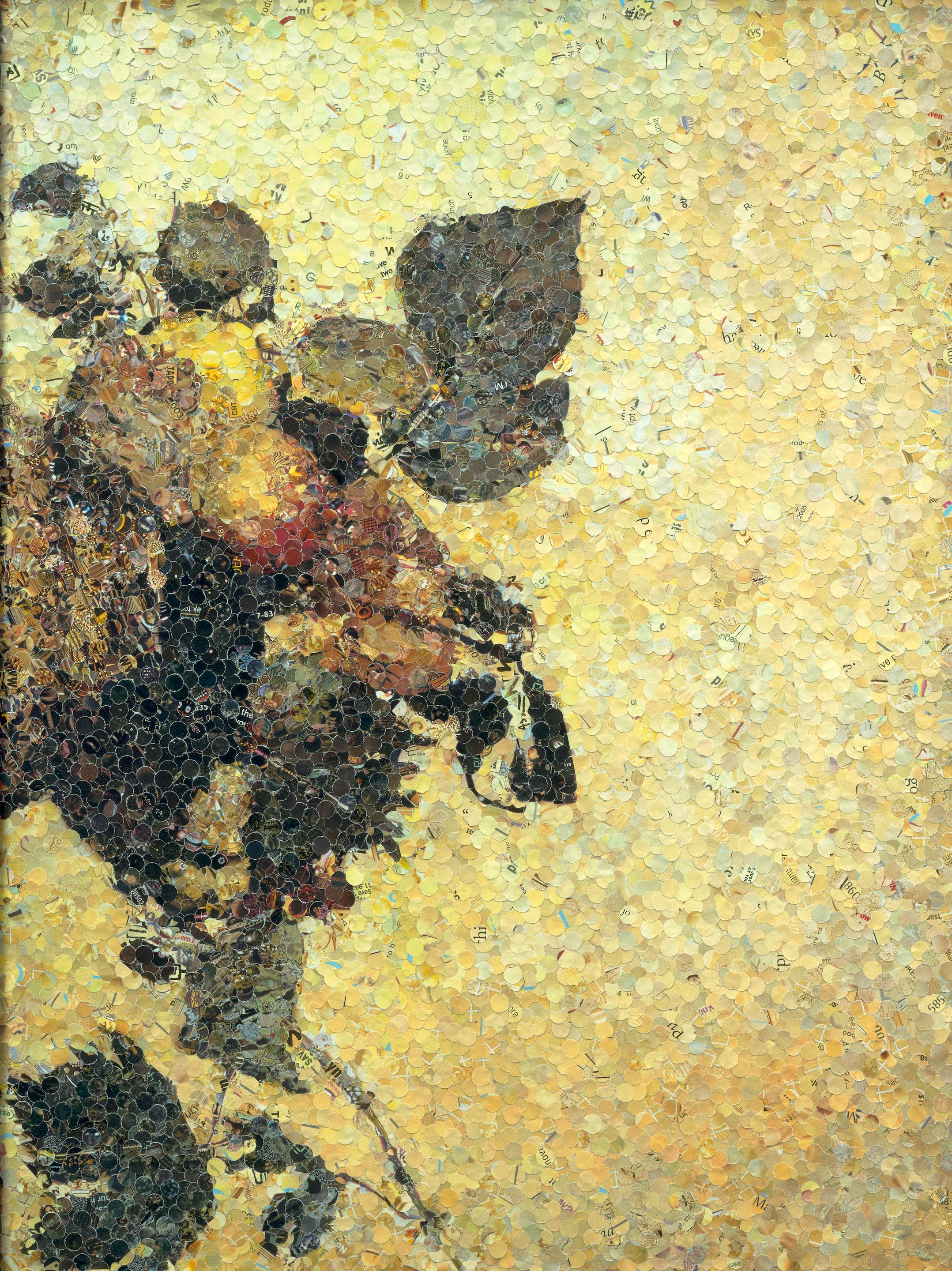Vik Muniz - Still Life with a Bouquet of Fruits, after Caravaggio (from \'Pictures of Magazines\')