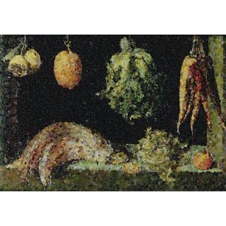 Vik Muniz - Still Life With Fruit And Vegetables, After Juan Sanchez Cotan (From Pictures Of Magazines)