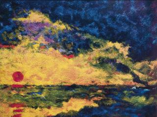 Vik Muniz - Sunset, After Emil Nolde (De La Série Pictures Of Pigment), 2006Chromogenic Print. On The Reverse, Signed And Dated In Black Felt Tip Pen On An Artist\'S Label. Ed. 4/6. Mounted And Framed.