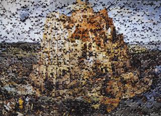 Vik Muniz - The Tower Of Babel, After Pieter Breughel (Gordian Puzzles)