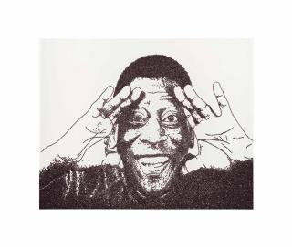 Vik Muniz - Untitled (Pele) - Coffee Beans