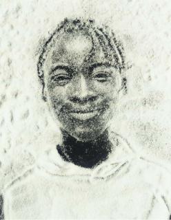 Vik Muniz - Valicia Bathes In Sunday Clothes, From The Series The Sugar Children, 1996