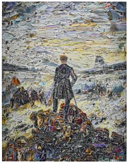 Vik Muniz - Wanderer Above The Sea Of Media, After Caspar David Friedrich (Pictures Of Magazines 2)