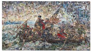Vik Muniz - Washington Crossing the Delaware, after Emanuel Leutze (Pictures of Magazines 2)