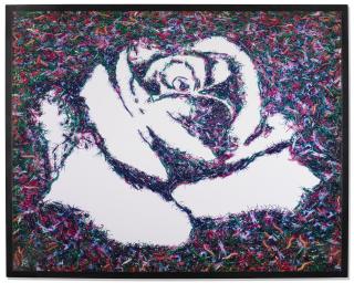 Vik Muniz - White Rose (from the Monad Series)