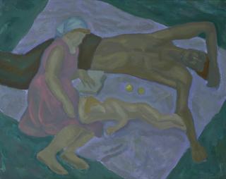 Viktor Efimovich Popkov - Study For A Family In July