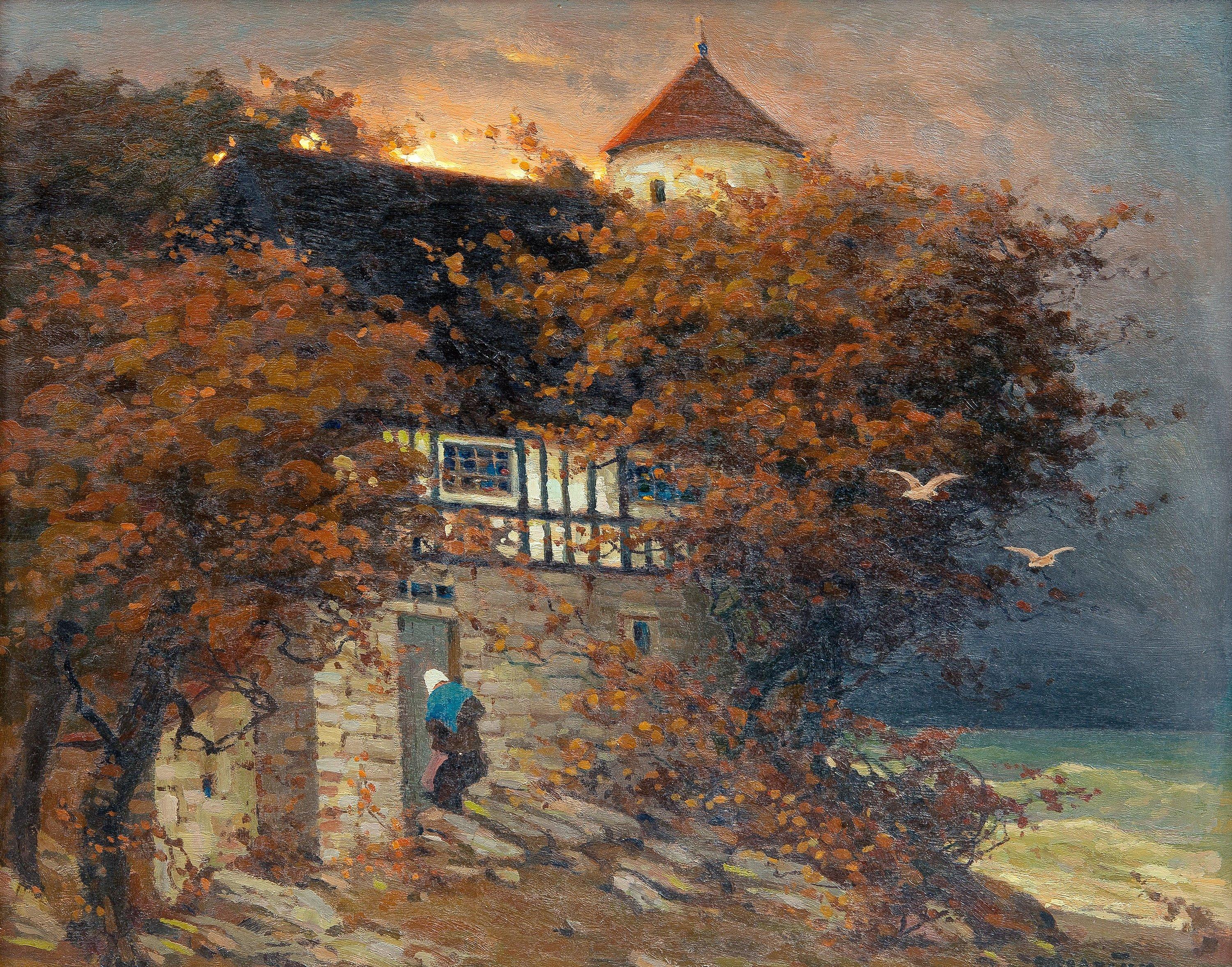 Viktor Ivanovich Zarubin - At Dusk.
