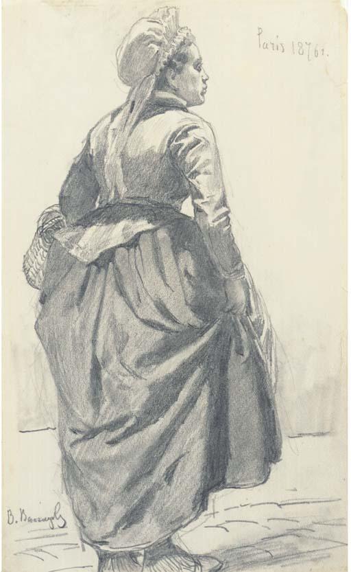 Viktor Mikhailovich Vasnetsov - A Woman Carrying A Bag