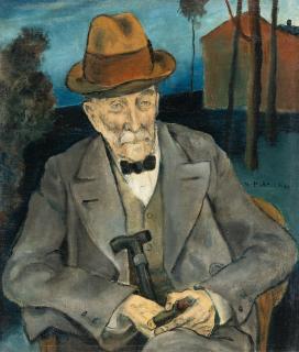 Viktor Planckh - Herr mit Zigarre und Stock