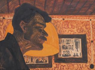 Viktor Popkov - Portrait Against A Lampshade