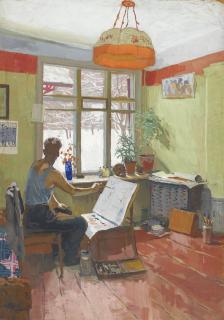 Viktor Popkov - Winter Studio