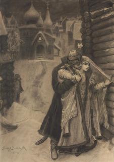 Viktor Vasnetsov - Kiribeevich And Alena Dmitrievna From The Song Of The Merchant Kalashnikov