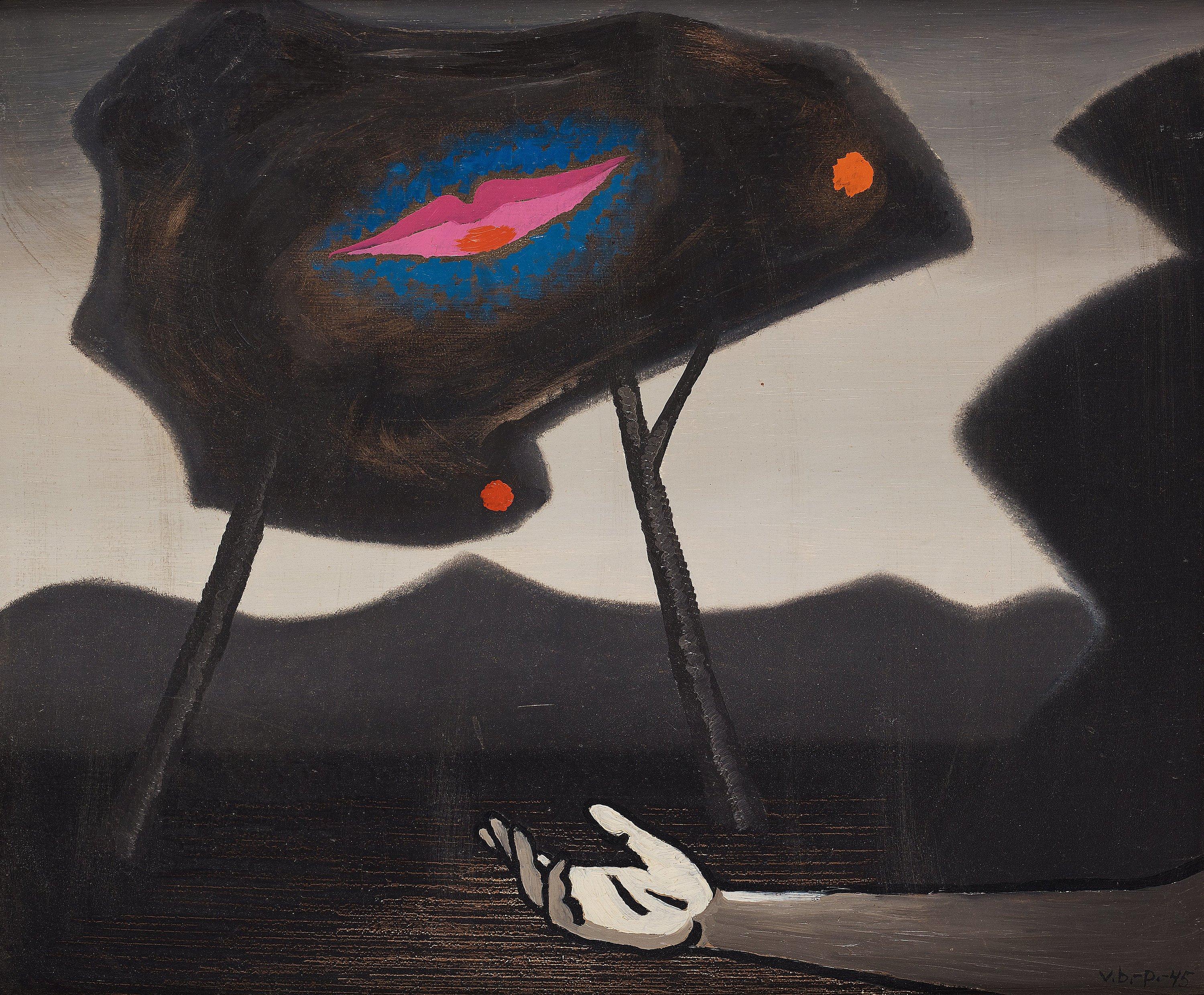 Vilhelm Bjerke-Petersen - Surreal composition