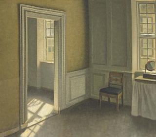 Vilhelm Hammershøi - Bedroom, Strandgade 30