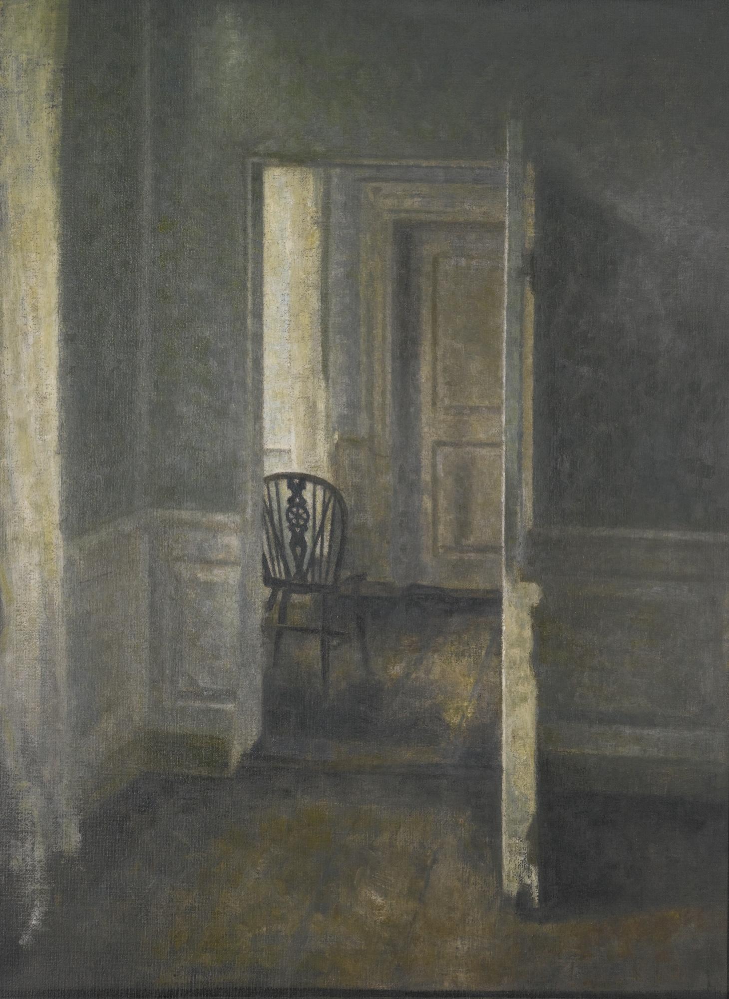 Vilhelm Hammershøi - Danish Interior With Windsor Chair