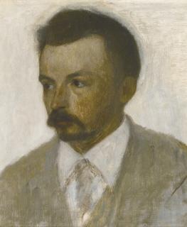 Vilhelm Hammershøi - Danish self-Portrait