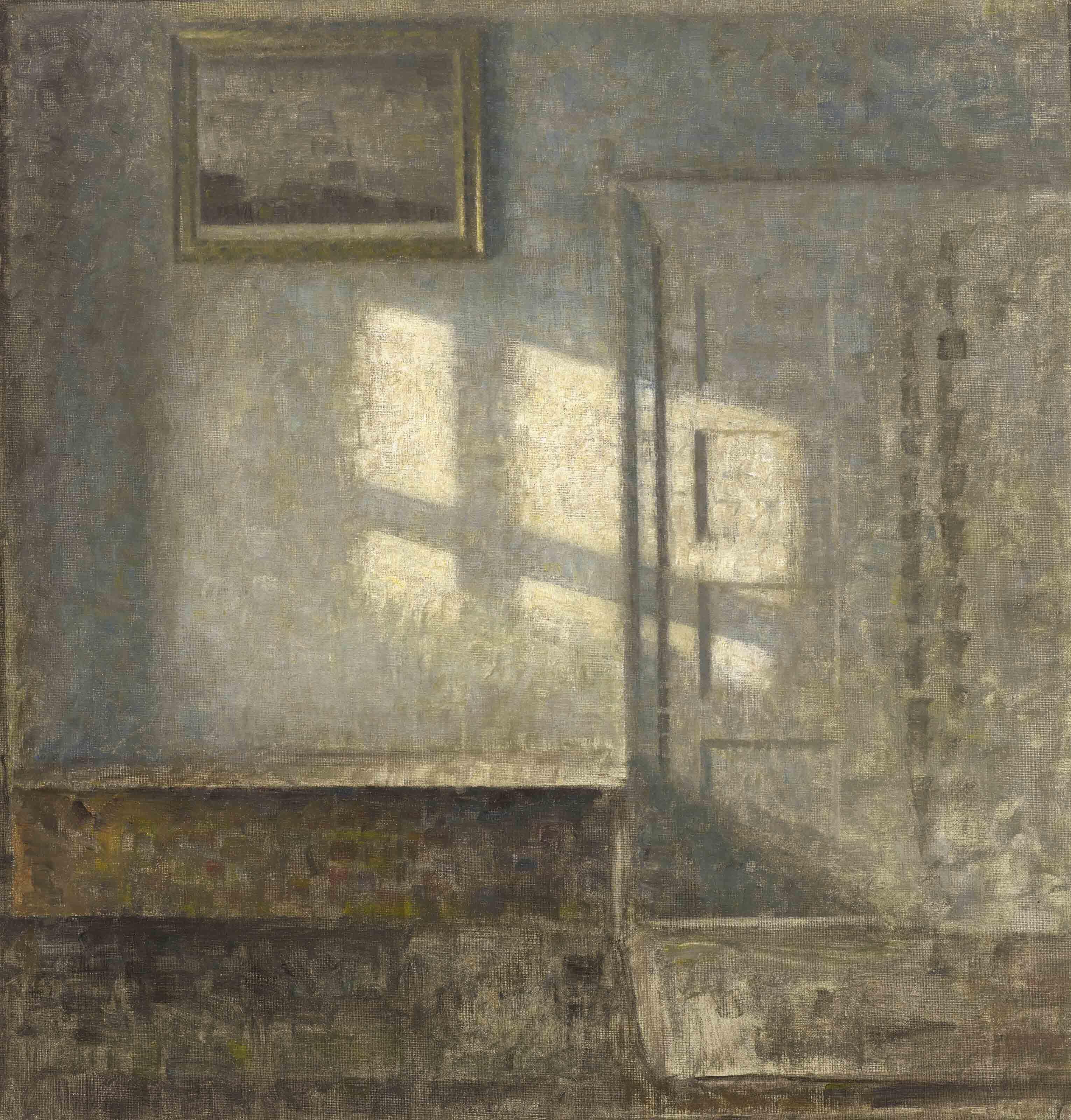 Vilhelm Hammershøi - Stue. Solskin-Studie