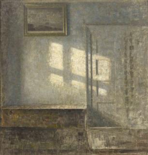 Vilhelm Hammershøi - Stue. Solskin-Studie