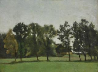 Vilhelm Hammershøi - Trees Near Gundsømagle, Roskilde