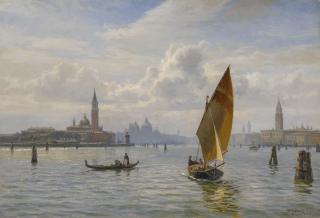 Vilhelm Karl Ferdinand Arnesen - Danish The Lagoon, Venice 