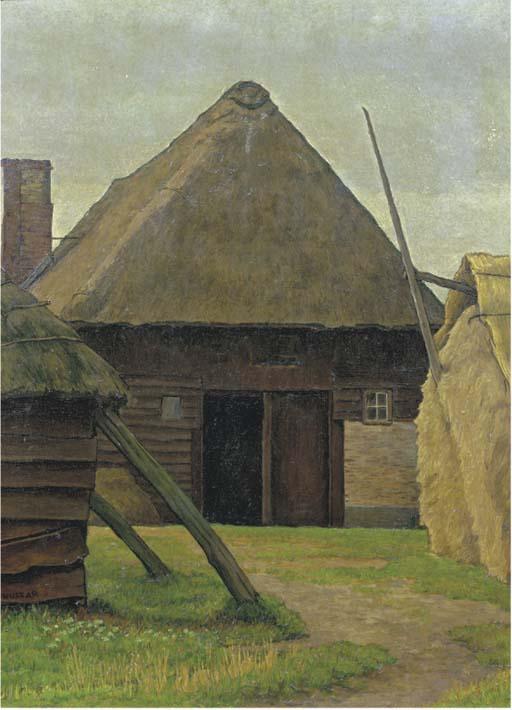 Vilmos Huszar - A farm house