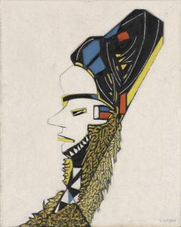 Vilmos Huszár - African Mask