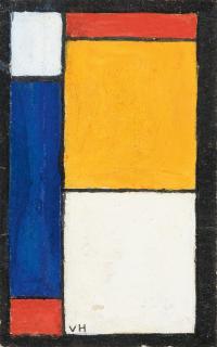 Vilmos Huszár - Entwurf für ein Glasfenster