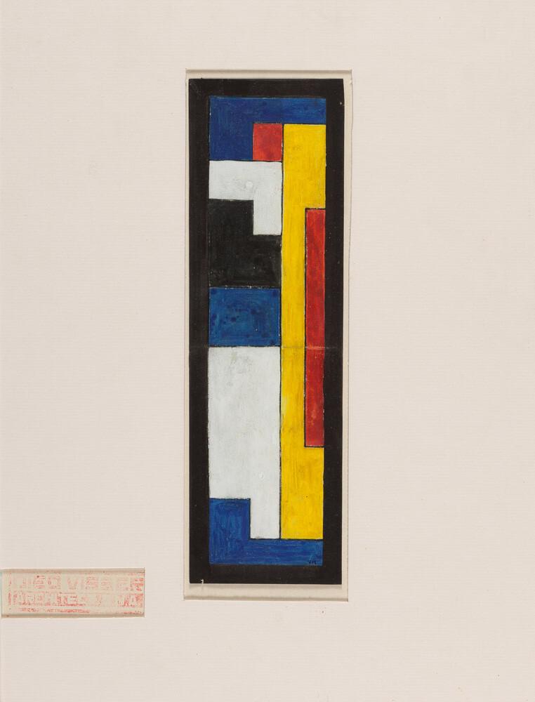 Vilmos Huszár - Entwurf für ein Glasfenster