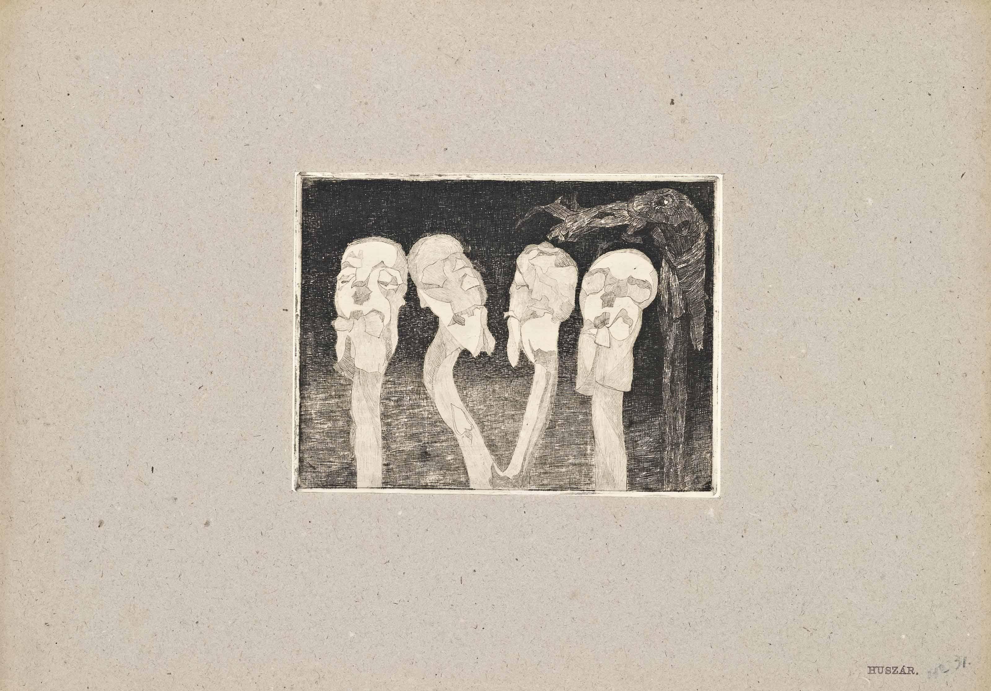 Vilmos Huszár - Four Heads