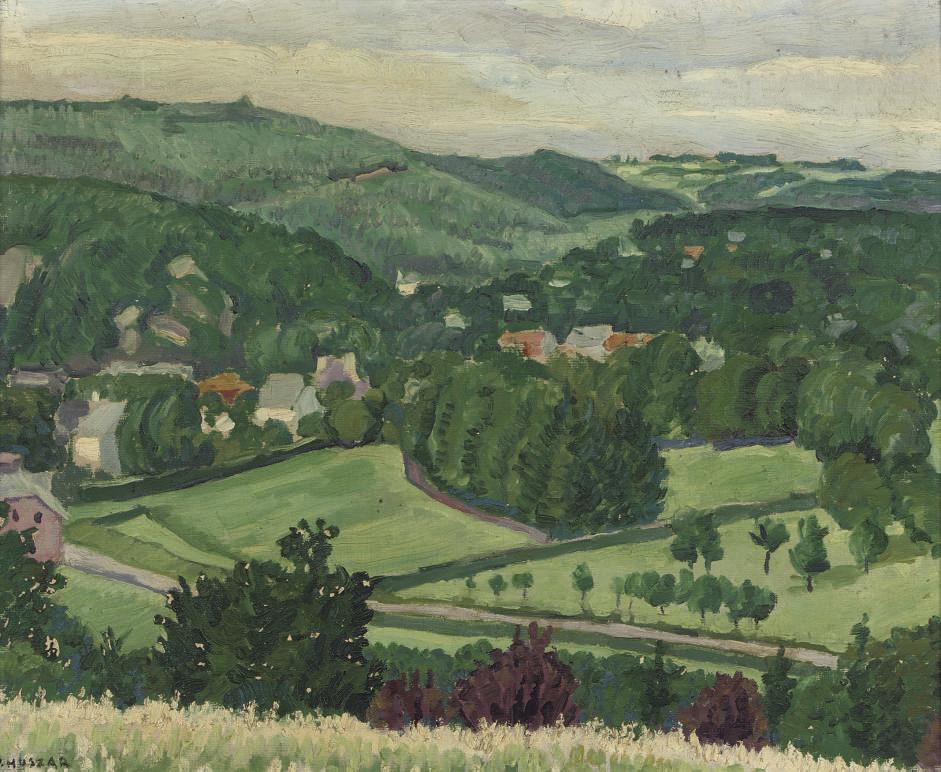 Vilmos Huszar - Landscape in Spa, Belgium