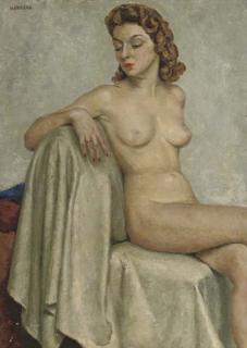 Vilmos Huszar - Seated Nude