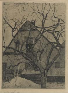 Vilmos Huszar - View on a village