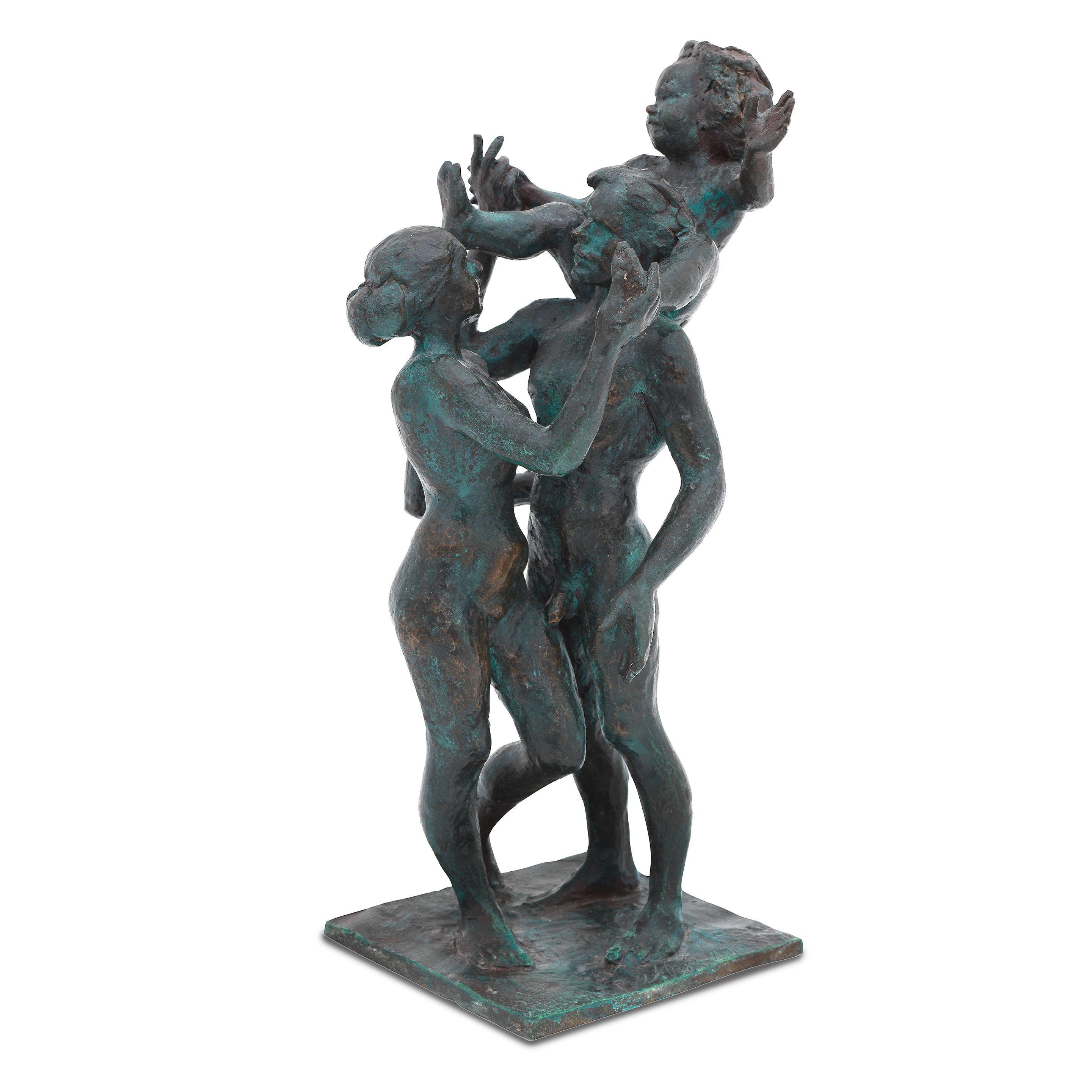 Vincent Butler RSA - A bronze sculpture of a family group