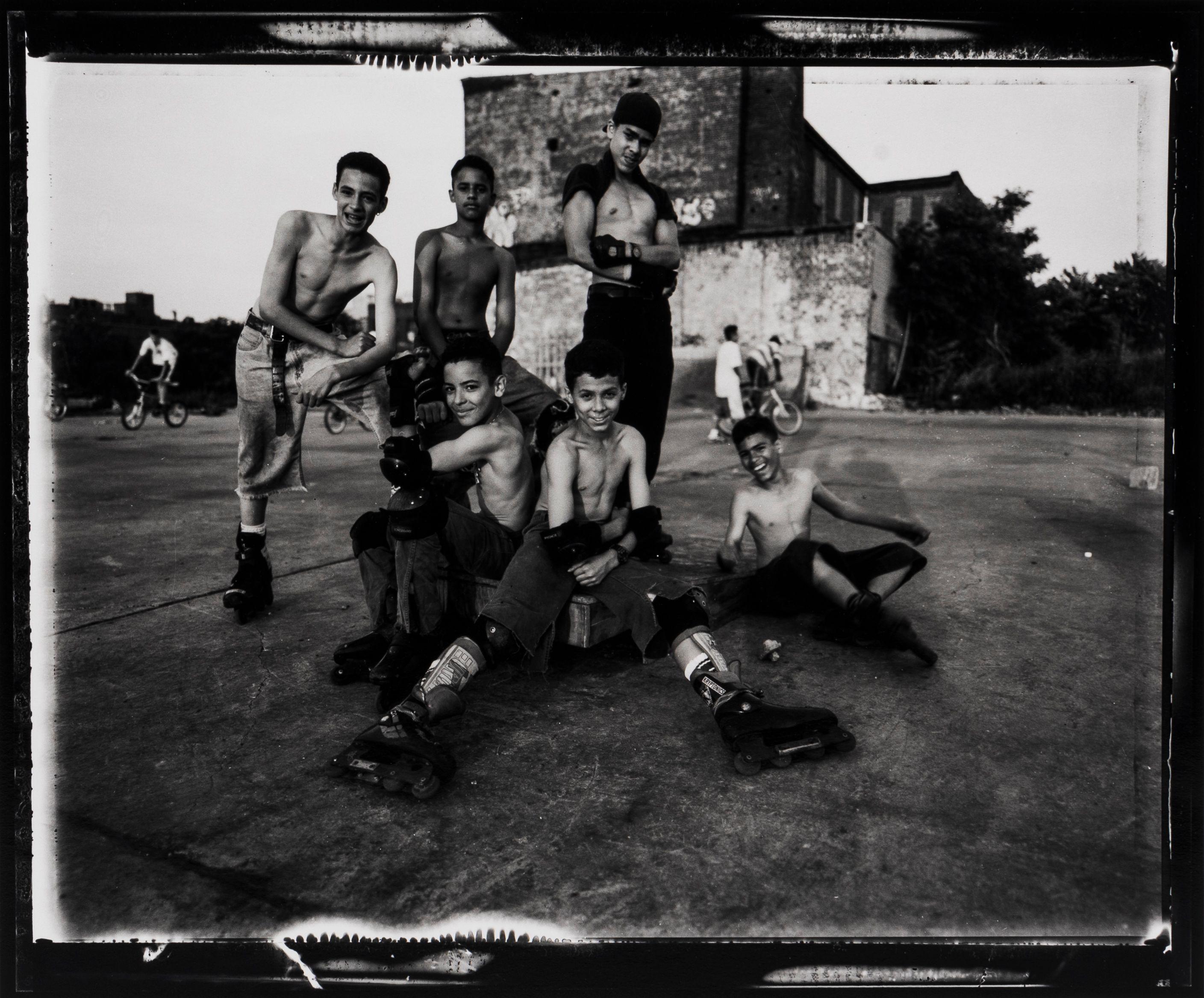 Vincent Cianni - Rollerbladers, East River Pier, Williamsburg, Brooklyn