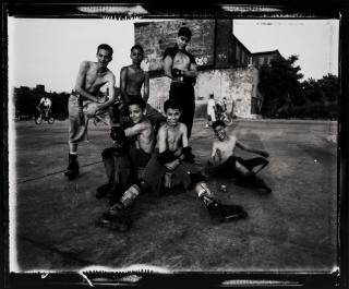 Vincent Cianni - Rollerbladers, East River Pier, Williamsburg, Brooklyn