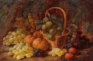 Vincent Clare - Still lifes of fruit, a pair each 30.8 x 46cm (12 1/8 x 18 1/8in). (2)