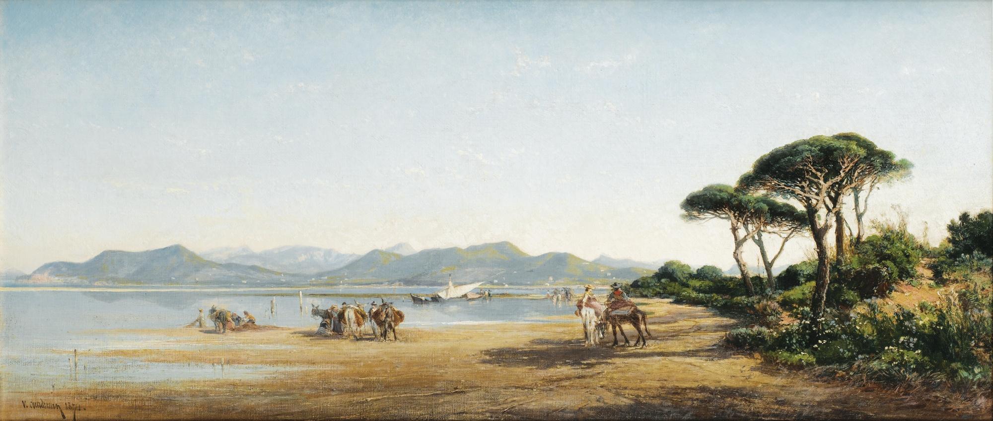 Vincent-Joseph-François Courdouan - Paysage Du Sud De La France