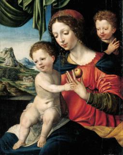 Vincent Sellaer - The Virgin and Child with the Infant Saint John the Baptist