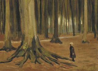 Vincent Van Gogh - A Girl in a Wood