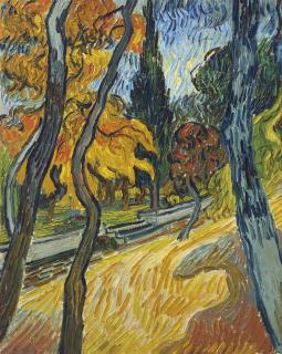 Vincent Van Gogh - Arbres Dans Le Jardin De L\'Asile