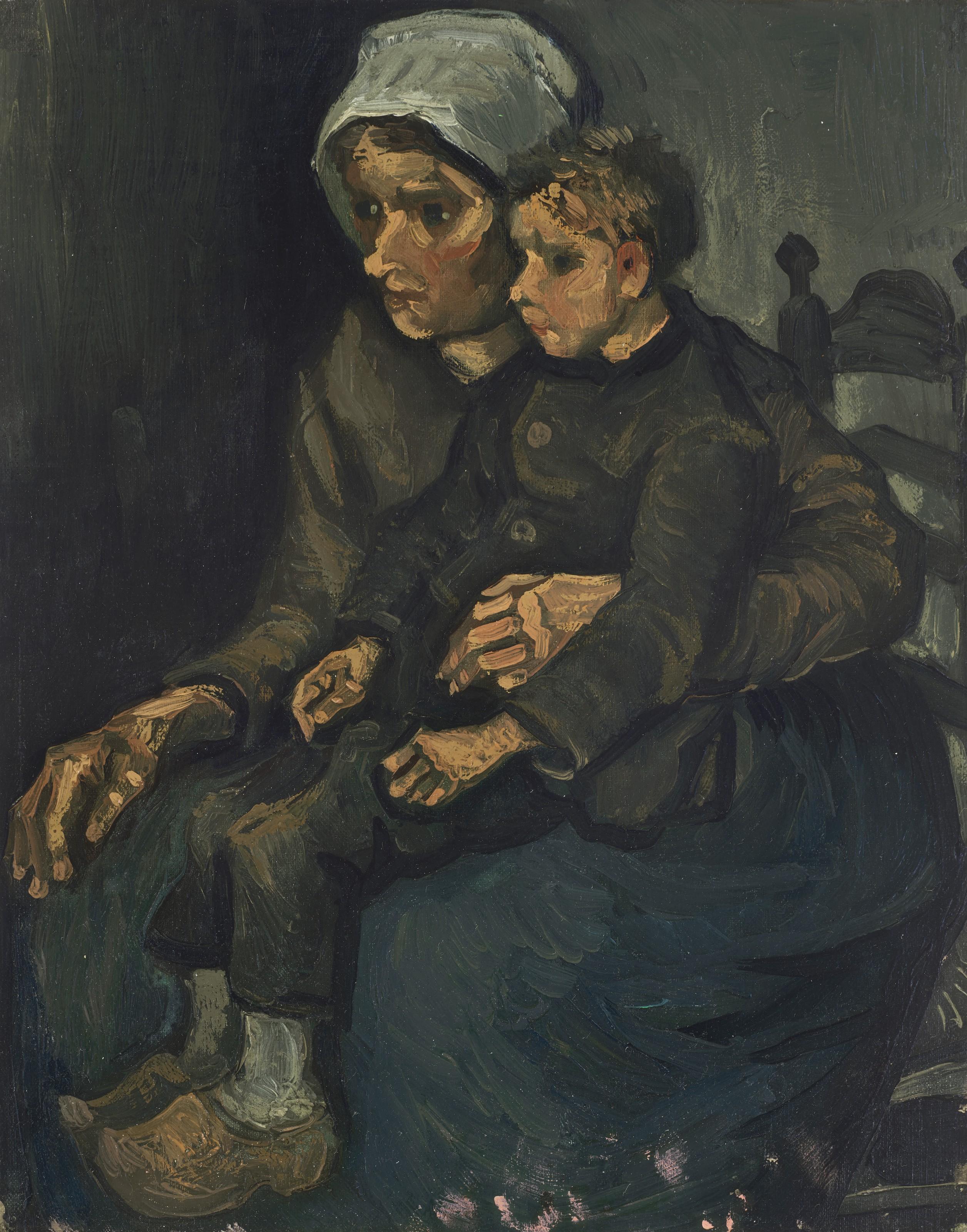 Vincent Van Gogh - Boerin met een kind op haar schoot (Peasant Woman with Child on her Lap)