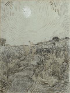 Vincent Van Gogh - Evening Landscape With Two Peasants