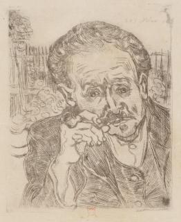 Vincent Van Gogh - Homme à la Pipe: Portrait du Docteur Gachet