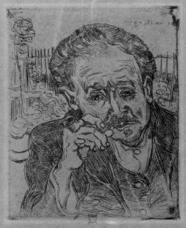 Vincent Van Gogh - L\'Homme à la pipe: Portrait of Dr. Gachet (de la Faille 1664; van Heugten and Pabst 101)