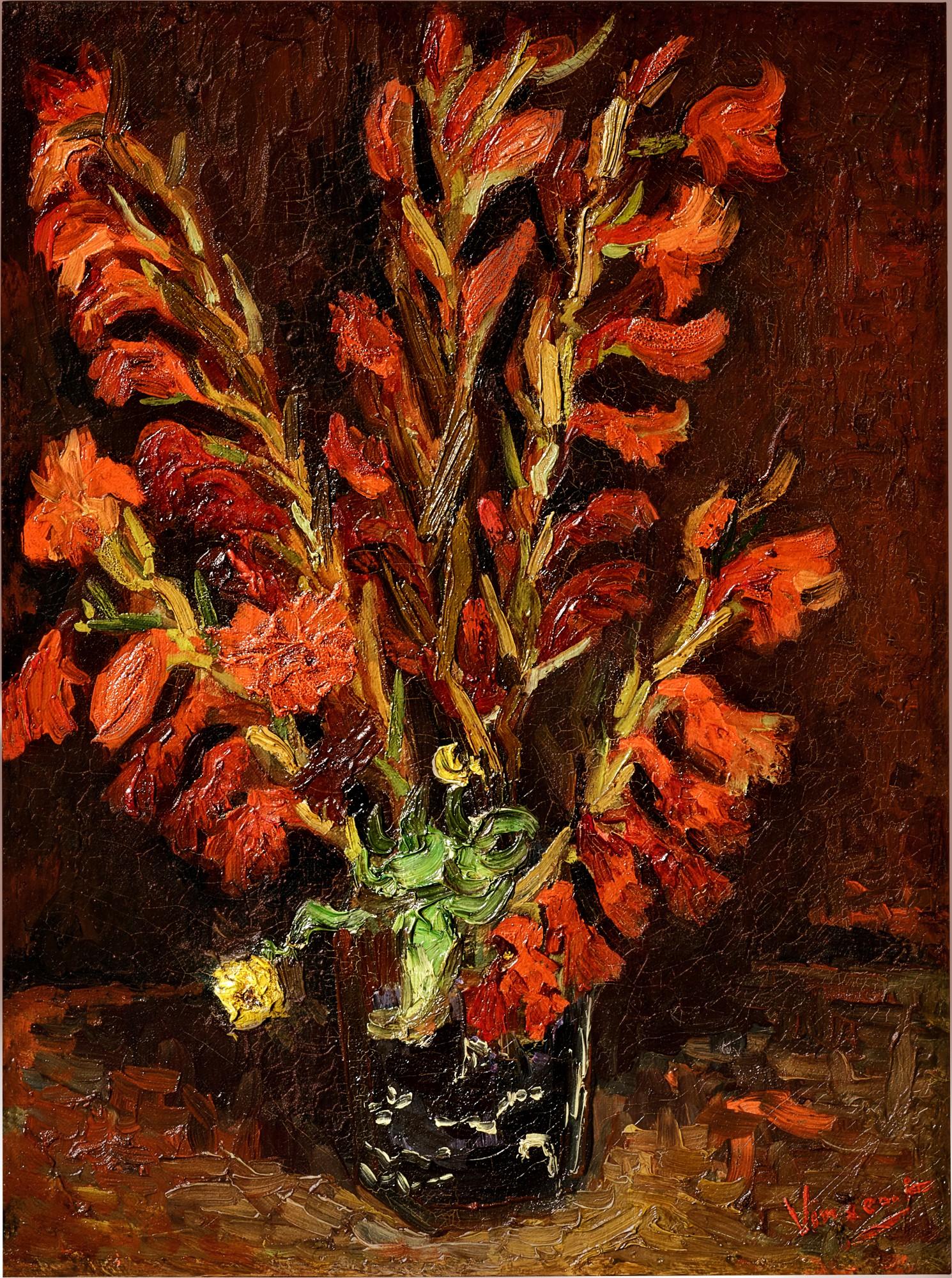 Vincent van Gogh - Nature Morte: Vase Aux Glaïeuls