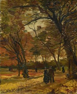 Vincent Van Gogh - People Strolling In A Park In Paris