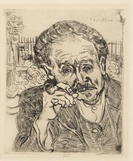 Vincent Van Gogh - Portrait du Docteur Gachet: L\'Homme à la pipe