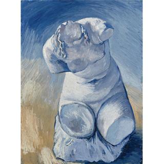 Vincent Van Gogh - Statuette De Plâtre: Torse De Femme, Vue De Face