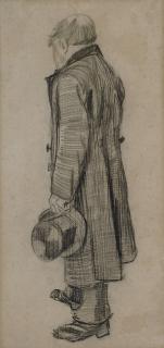 Vincent Van Gogh - Weesman met een hoge hoed in zijn linkerhand