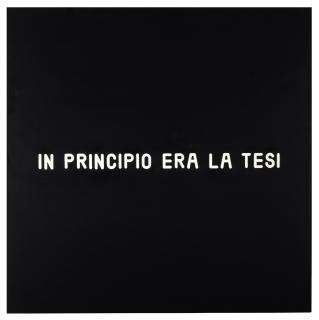 Vincenzo Agnetti - Assioma in principio era la tesi (Axiom in the Beginning was the Theory)